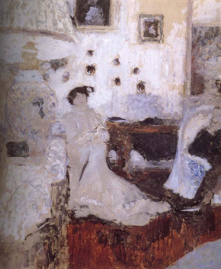 Edouard Vuillard Under the desk lamp of conversation